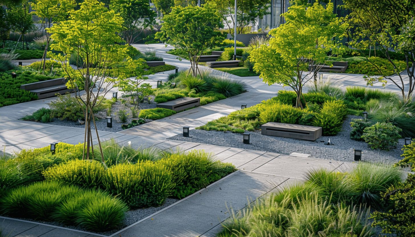 Jardin - Aménagement de petits espaces verts urbains techniques et plantes adaptées